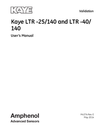 Thumbnail of document Manual - LTR-25/140 Dry Block Calibrator
